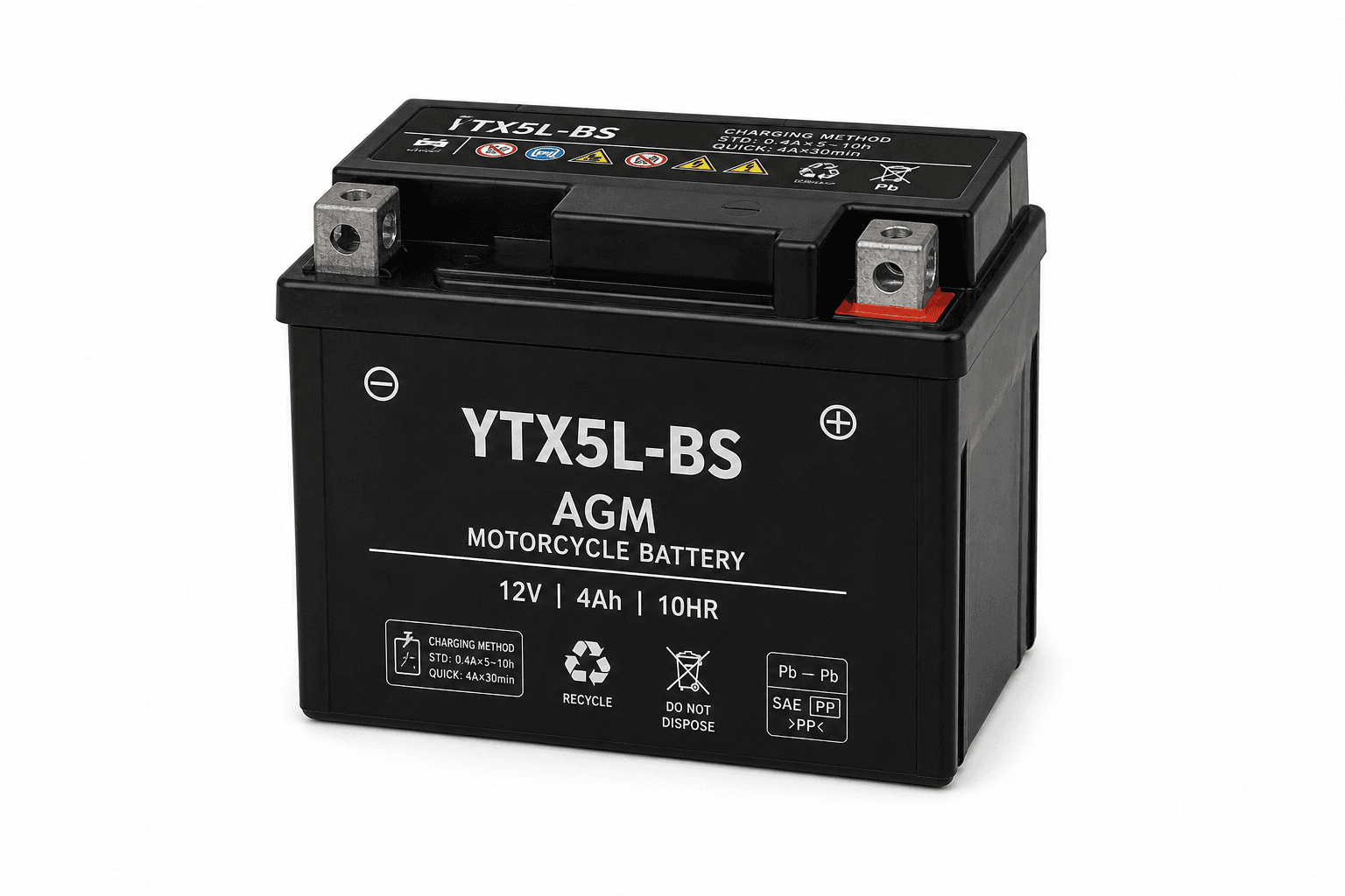 Yuasa YTX14-BS AGM Motorcycle Battery